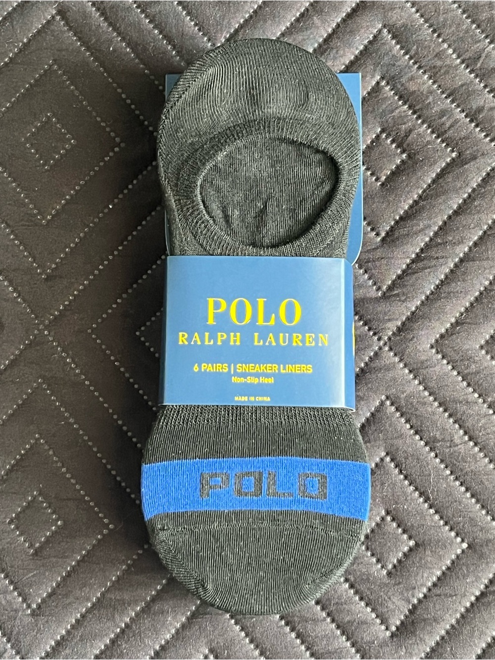 6 pairs Polo Ralph Lauren no show socks / liners NWT